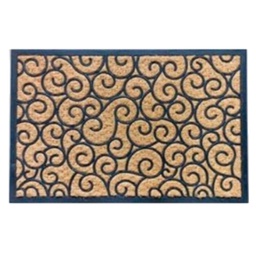 [HHHD-FLMT-01091 / RH3336] Classy Homes Coco Rubber Non-Brushed Panama Mat 18 x 30 In., 8mm Thick