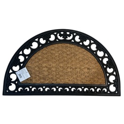 [HHHD-FLMT-01105 / RH3350] Classy Homes Coco Rubber Non-Brushed Panama Grill Mat 18 x 30 In., 8mm Thick