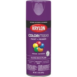 [K05536007] ^Krylon Colormaxx Gloss Spray Paint &amp; Primer, Rich Plum