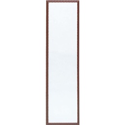 [20-6130] Home Decor Innovations Suave Plastic Door Mirror 13 In. x 49 In., Walnut Brown