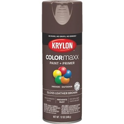 [K05527007] Krylon ColorMaxx 12 Oz. Gloss Spray Paint, Leather Brown