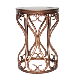 [RH65-163T/ZY-132 / HHHF-IDFN-22001] Royal Homes Stool, Bronze