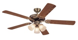 [78042] Westinghouse Vintage Ceiling Fan 52 In. Antique Brass (C.F.M - 4334)