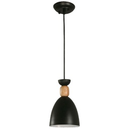 [56 21325-2 / 21325-2] Ike Lite 1-Light Hanging Pendant Lamp Matte Black E27 40W