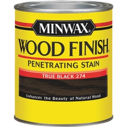 [700514444 / 8965139] ****Minwax Wood Finish Penetrating Stain, True Black, 1 Qt.