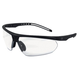 [GE208CAF] ****GE Black Safety Glasses Clear Anti Fog Lens