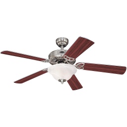 [78391] Westinghouse Vintage II Ceiling Fan 52 In., Brushed Nickel Finish (C.F.M - 3787)