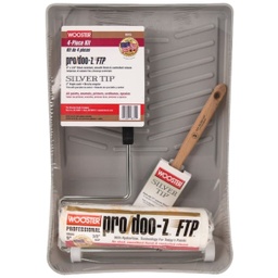 [R915-9 / R9150090 / 4038089] Wooster Pro/Doo-Z FTP &amp; Silver Tip Roller &amp; Tray Set (4-Piece)