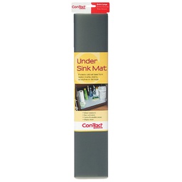 [KTCH-CUSM02-01 / KTCH-CUSM02-06] Con-Tact Under Sink Mat Non-Adhesive Shelf Liner 24 In x 4 Ft Graphite