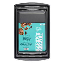 [BS10236] ****Baker's Secret Essential 3pc Cookie Sheet Setup
