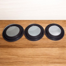 [37006] Karen Rhodes Collection 3pc Mirror Set, Chocolate