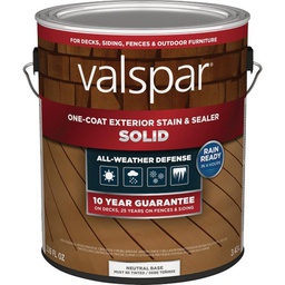 [VL1028091-16] ****Valspar Solid Deck Stain, Neutral Base, 1 Gal.