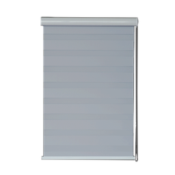 [KC202052324GY] Kenneth Cole Luxury Zebra Blinds (Blackout), Grey/42x90"