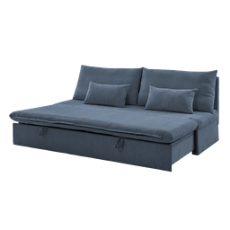 [857-MLM-504740 / 857-MA504740BL / MA504740A] Ideal Furniture Sofa Bed with Storage Drawer, Bluey