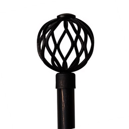 [722-MB2001-2848BLACK-P CHCR28522 / 1434283] Classy Homes Curtain Rod 28-48 In., Black - Painted