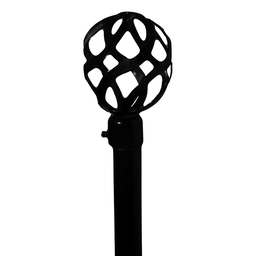 [722-82442-4884BLK-P. CHCR28540 / 1434300] Classy Homes Curtain Rod 48-84 In., Black - Painted