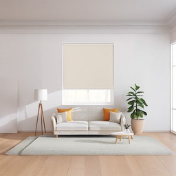 [722-66X127BEIGE-RLLR CHBRB28556] ****Classy Homes Blackout Roller Blinds 26x50 In., Beige