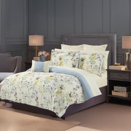 [BCSQ45698] Forrest Lake Hazel 11pc Queen Comforter Set, MultiColour