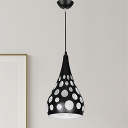 [WS-P068 RHPL29354] ****Royal Homes Pendant Light E27 60W, 9.4x16.5In. (DxH) Matt Black