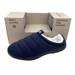 [KCSC0422-NA-L] Kenneth Cole Men Mule Slipper Navy, Large