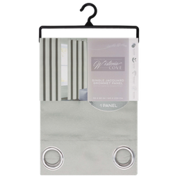 [WPSG39679FBC] Dutty Grommet Window Curtain Panel 55 x 90 In. Silver