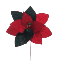 [831-MX2467-2414L] ****Miro Christmas Poinsettia 30cm, Red-Green
