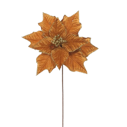 [831-AMX006-2416B] Miro Christmas Poinsettia 10P 27cm Gold