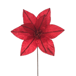 [831-AMX001-24114A] Miro Christmas Poinsettia 30x20cm 9P , Red