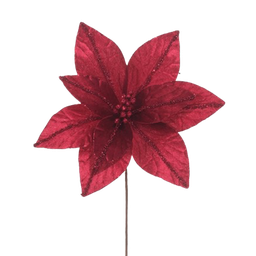 [831-AMX001-24114Z] Miro Christmas Poinsettia 30x20cm 9P Magenta