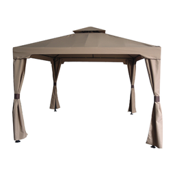 [RHHGA21     CS-GA-21] 3x3x2/2.6m Royal Homes Brown Steel Art Pop Up Gazebo
